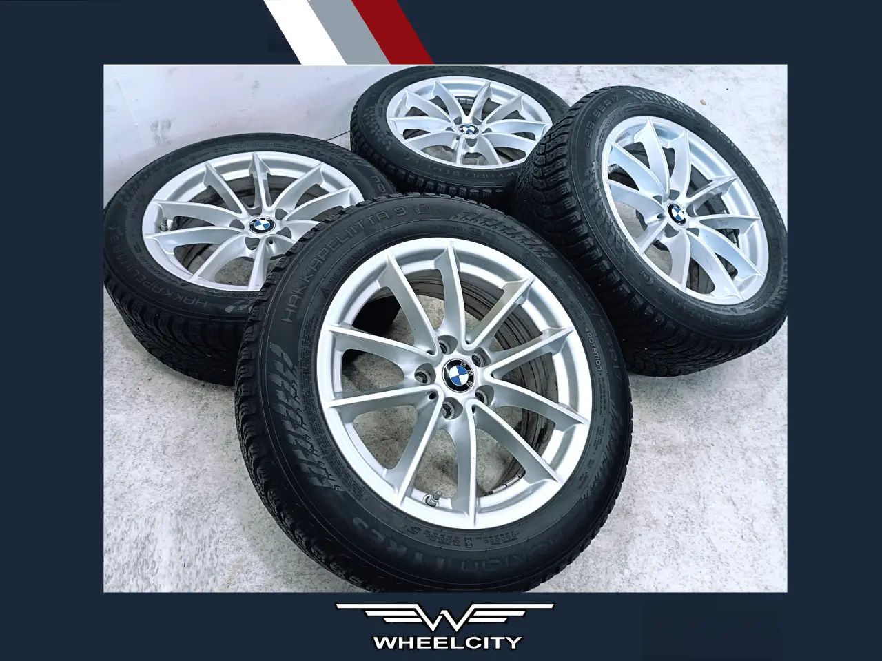 Billede 1 - 5x112 17" ET27 nav 66,6ø BMW vintersæt inkl.TPMS