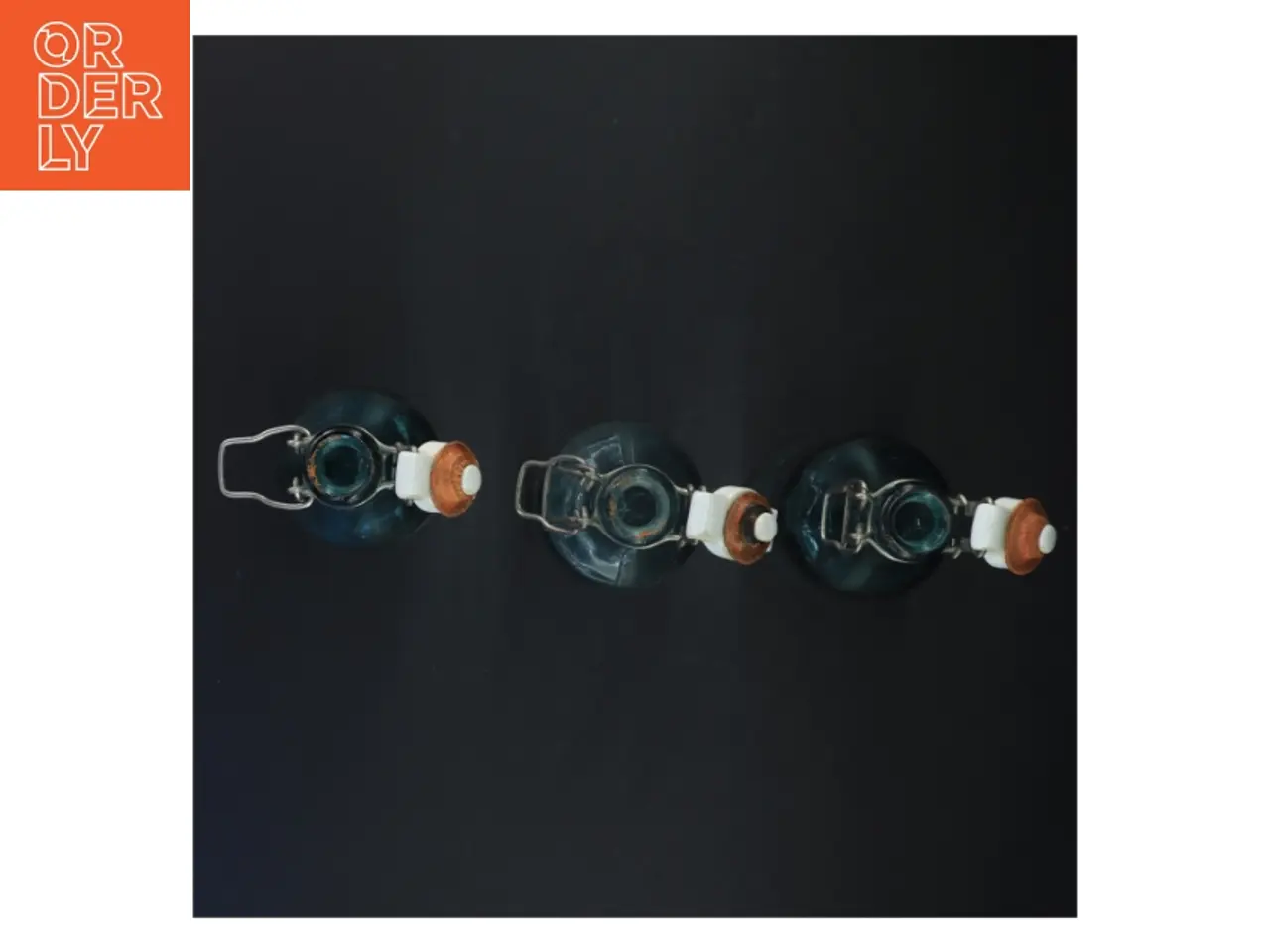 Billede 4 - Genbrugsglasflasker med patentlukning (str. 23,5 x 6,5 cm)