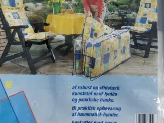 Havemøbelovertræk og hyndeboks