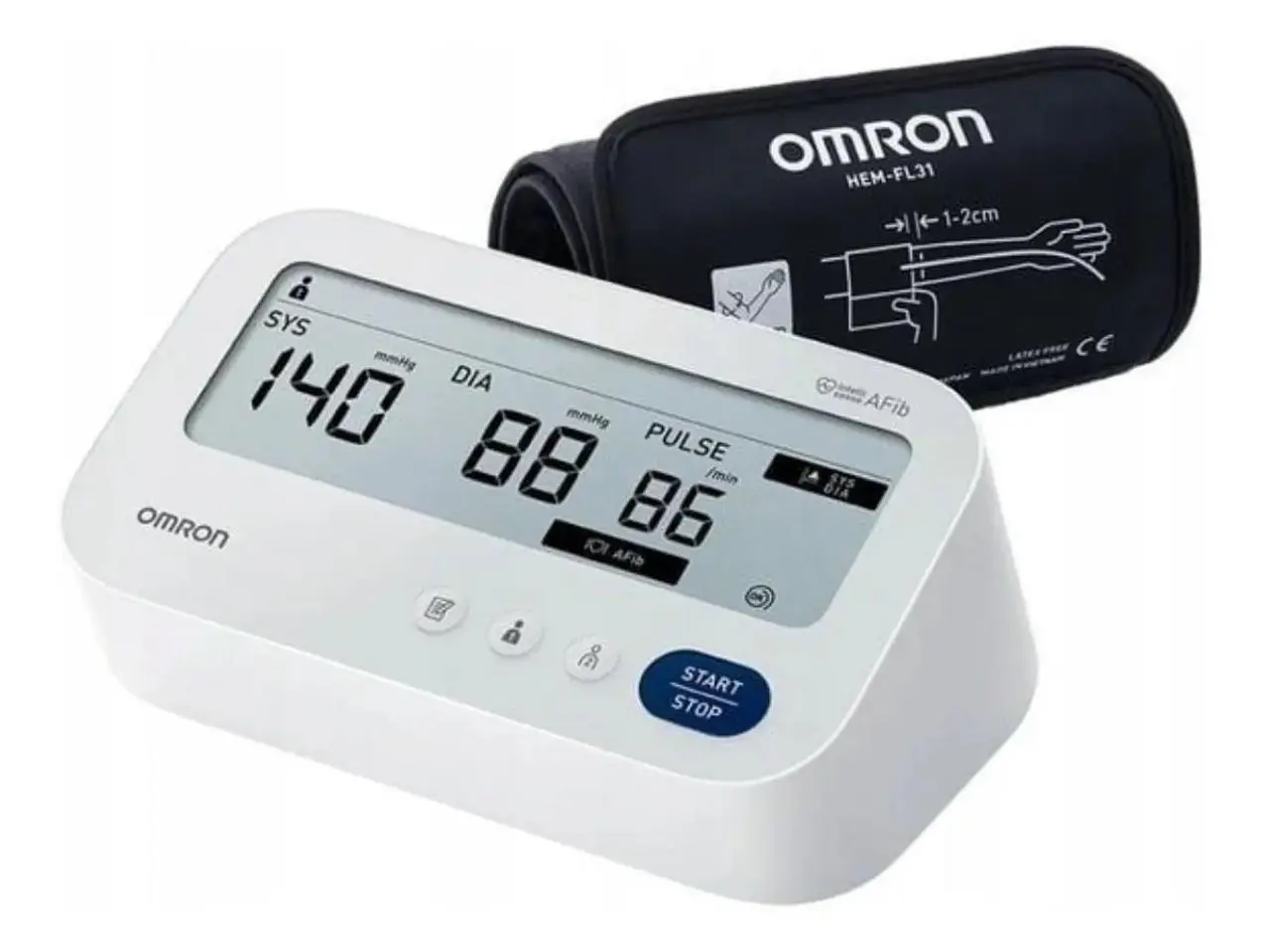 Billede 1 - Blodtryksmåler OMRON M3 Comfort AFib til overarm