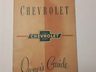 Chevrolet Original Instruktionsbog på Engelsk (Ame