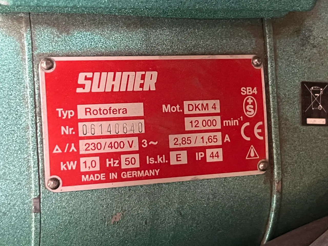Billede 8 - Slibemaskine SUHNER ROTOFERA