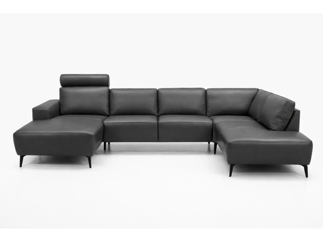 Billede 1 - Hjort Knudsen Copenhagen Læder U-sofa - Venstrevendt