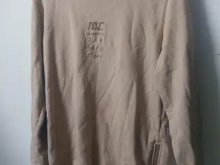 Beige joggingtrøje str. L