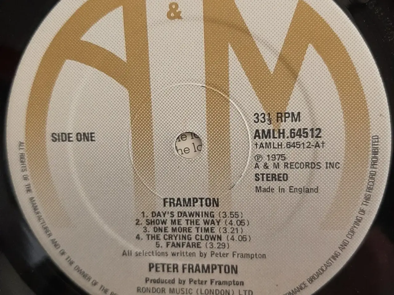 Billede 3 -  Peter Frampton, Forskellige vinyler