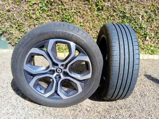 4 stk renault alufælge med goodyear sommerdæk