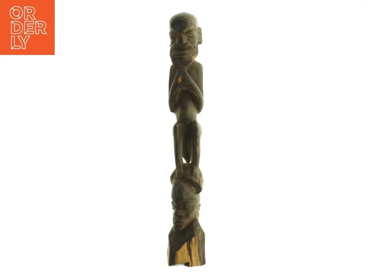 Billede 1 - Udskåret træfigur (str. 45. x 7 cm)