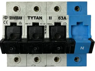 Servodan TYTAN II 63A 4-Pole Fuse kontakt 400V