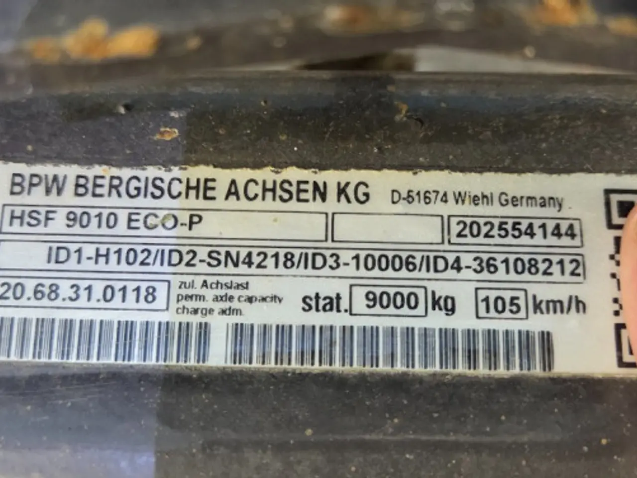 Billede 21 - BPW Aksel HSF 9010 ECO-P 202554144