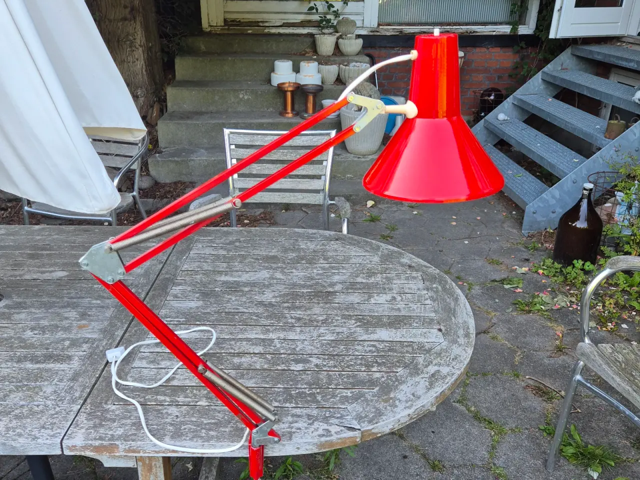 Billede 1 - Klassisk rød arkitektlampe i dansk design 