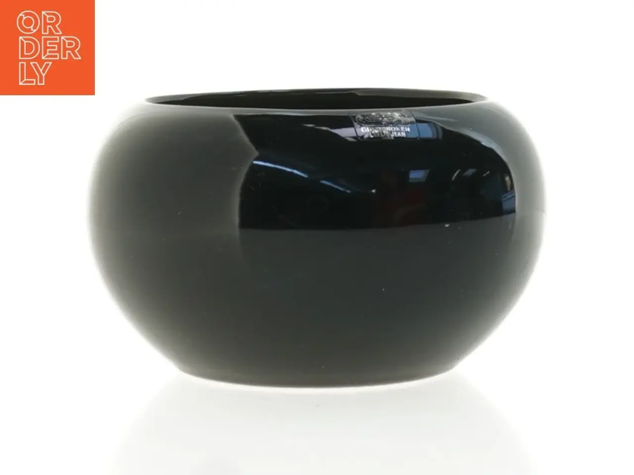 Billede 3 - Sort keramik vase (str. 14 x 8 cm)