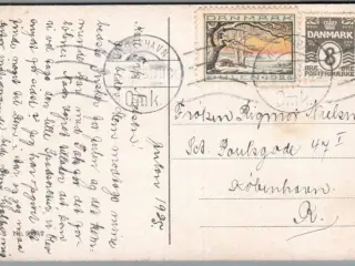 Julemærke 1925 på Postkort