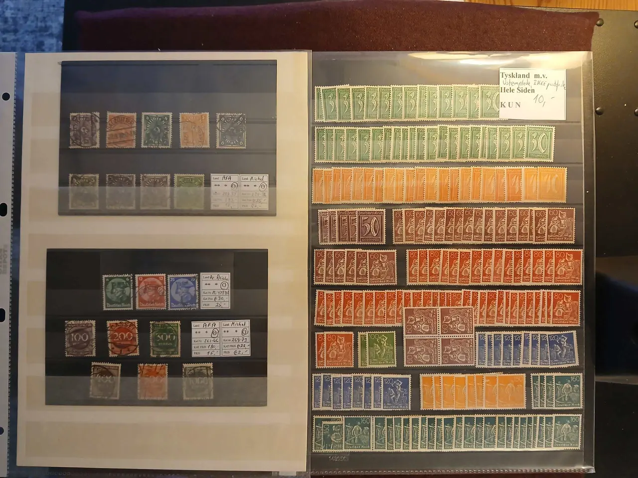 Billede 3 - Deutsches Reich (484) 6 Plancher med 7 sider