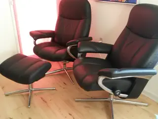 som ny 2 stressless med skammel på cross stel
