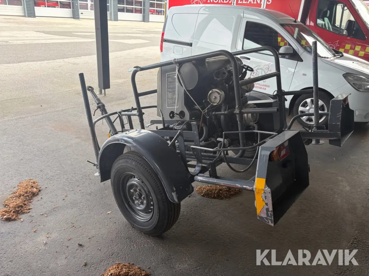 Billede 3 - Vandforsyningsenhed / brandpumpe på trailer Svanehøj CF100 1200 bobbel motor