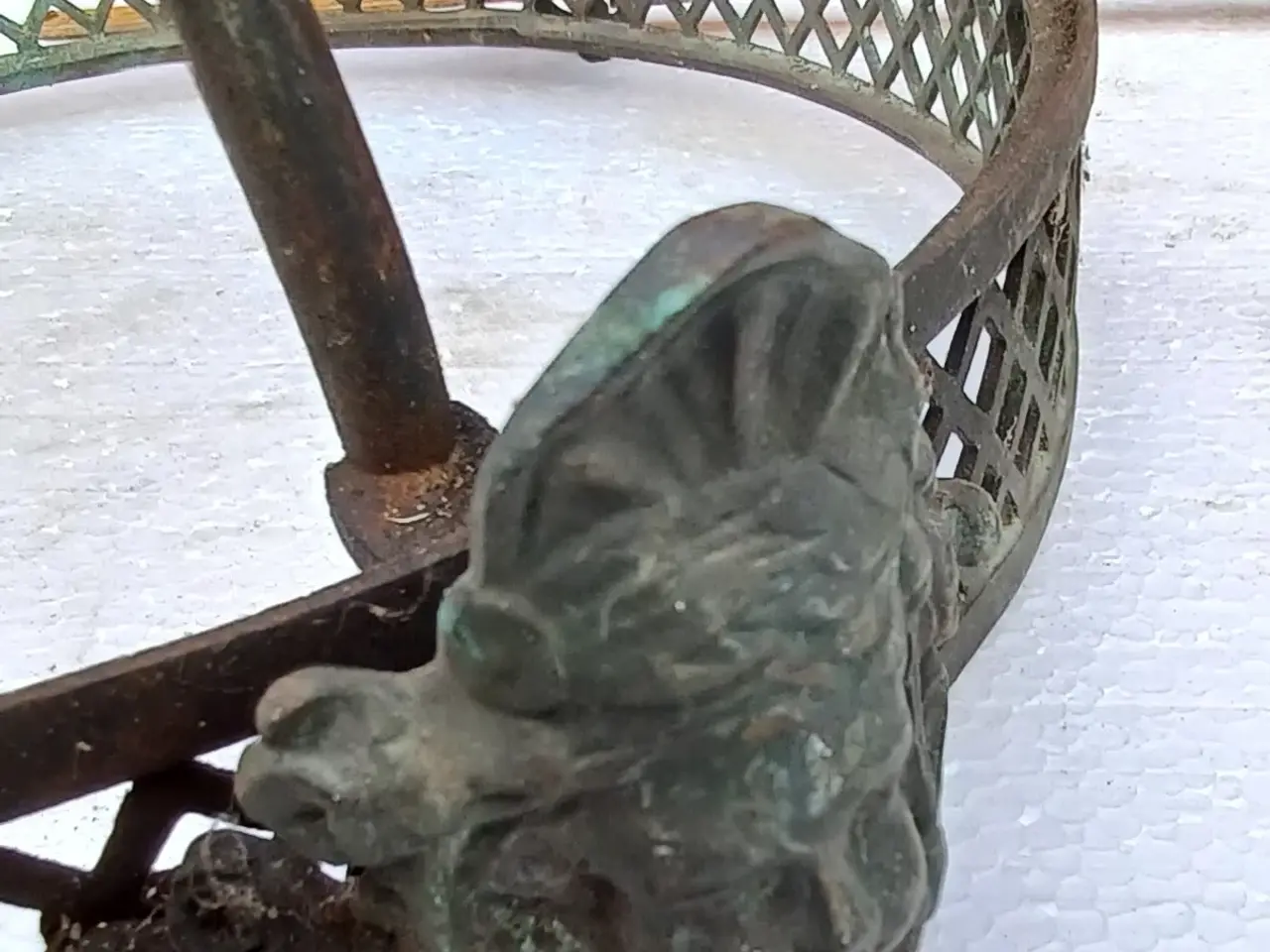 Billede 2 - Antik lampedel