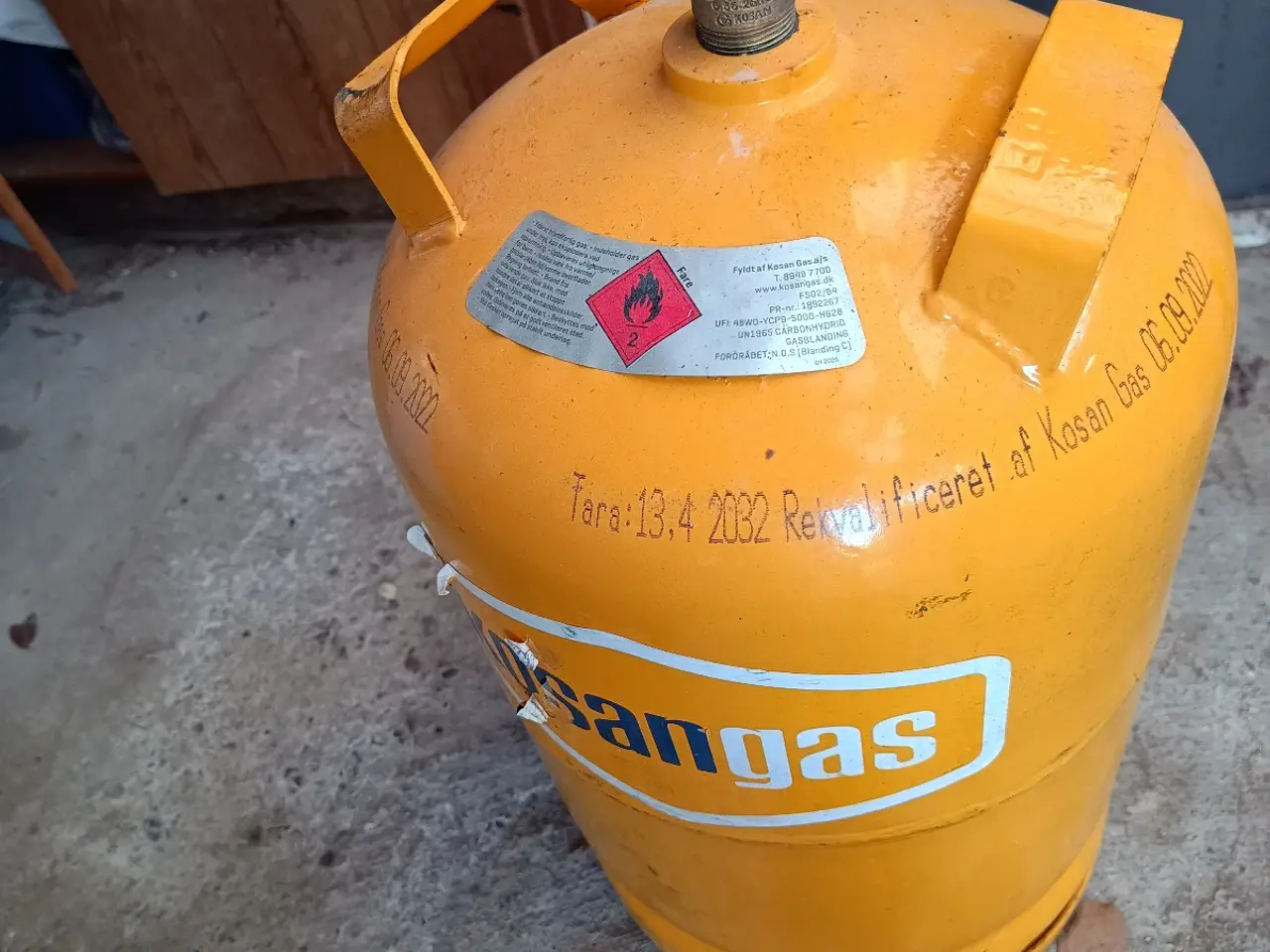 Billede 2 - 11 kg. Kosan gas flasker