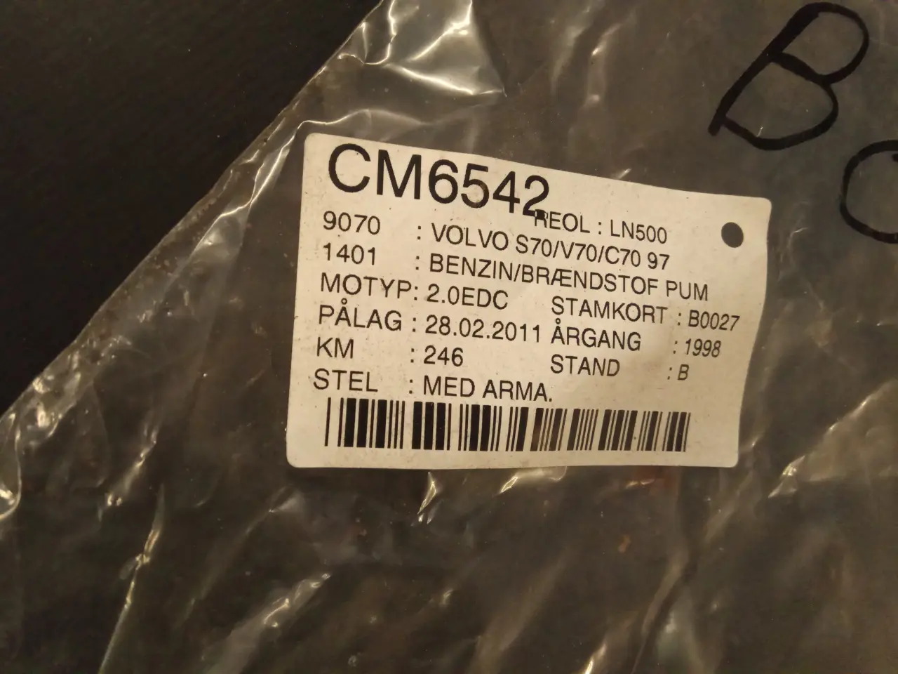 Billede 3 - Volvo S70 / V70 / C70 Benzinpumpe