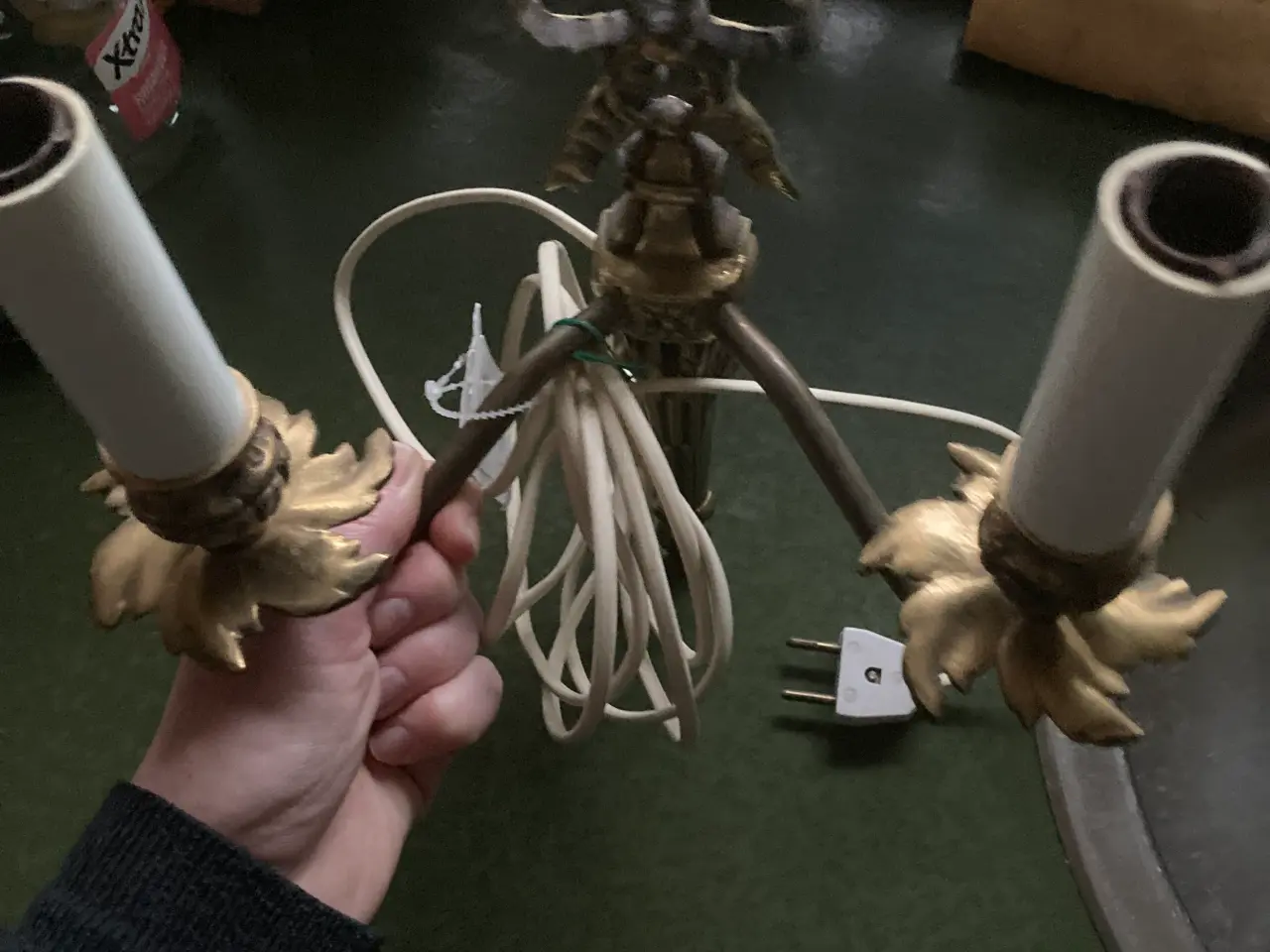 Billede 3 - Væg lampe messing