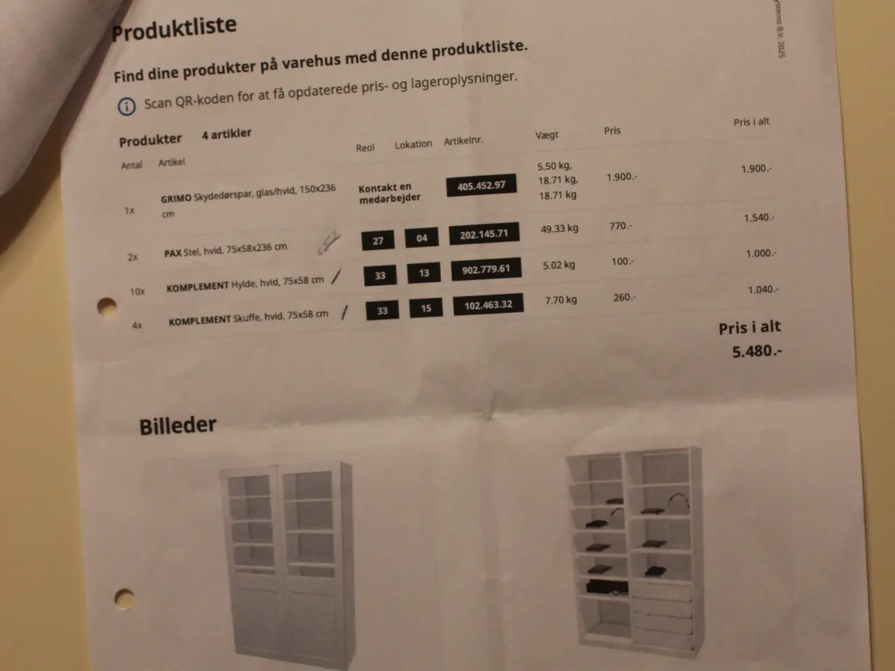 Billede 3 - Skab med skydelåger