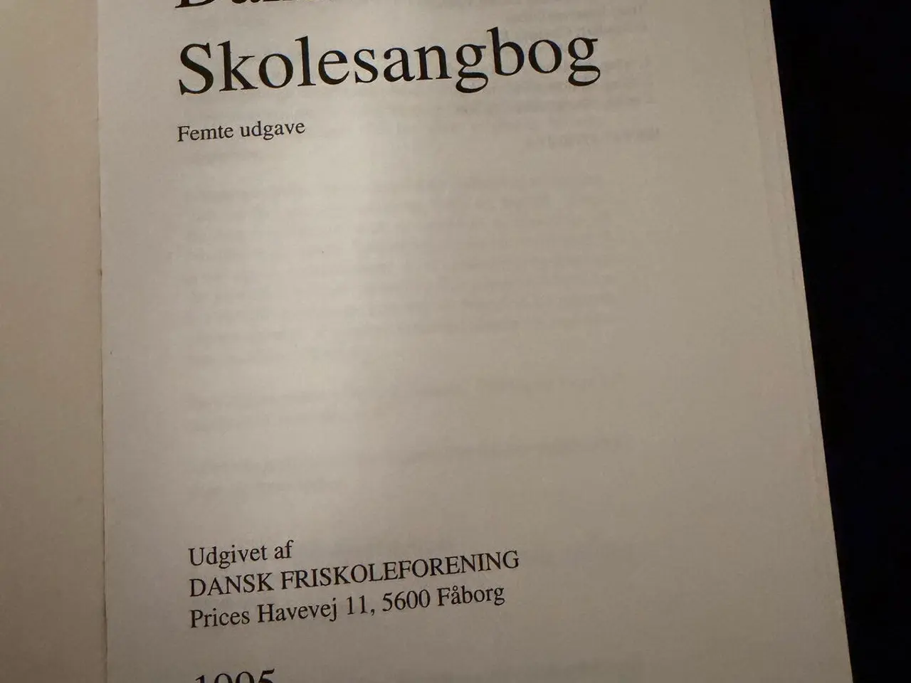 Billede 2 - Dansk Skolesangbog – 5. udgave (1995), indbundet