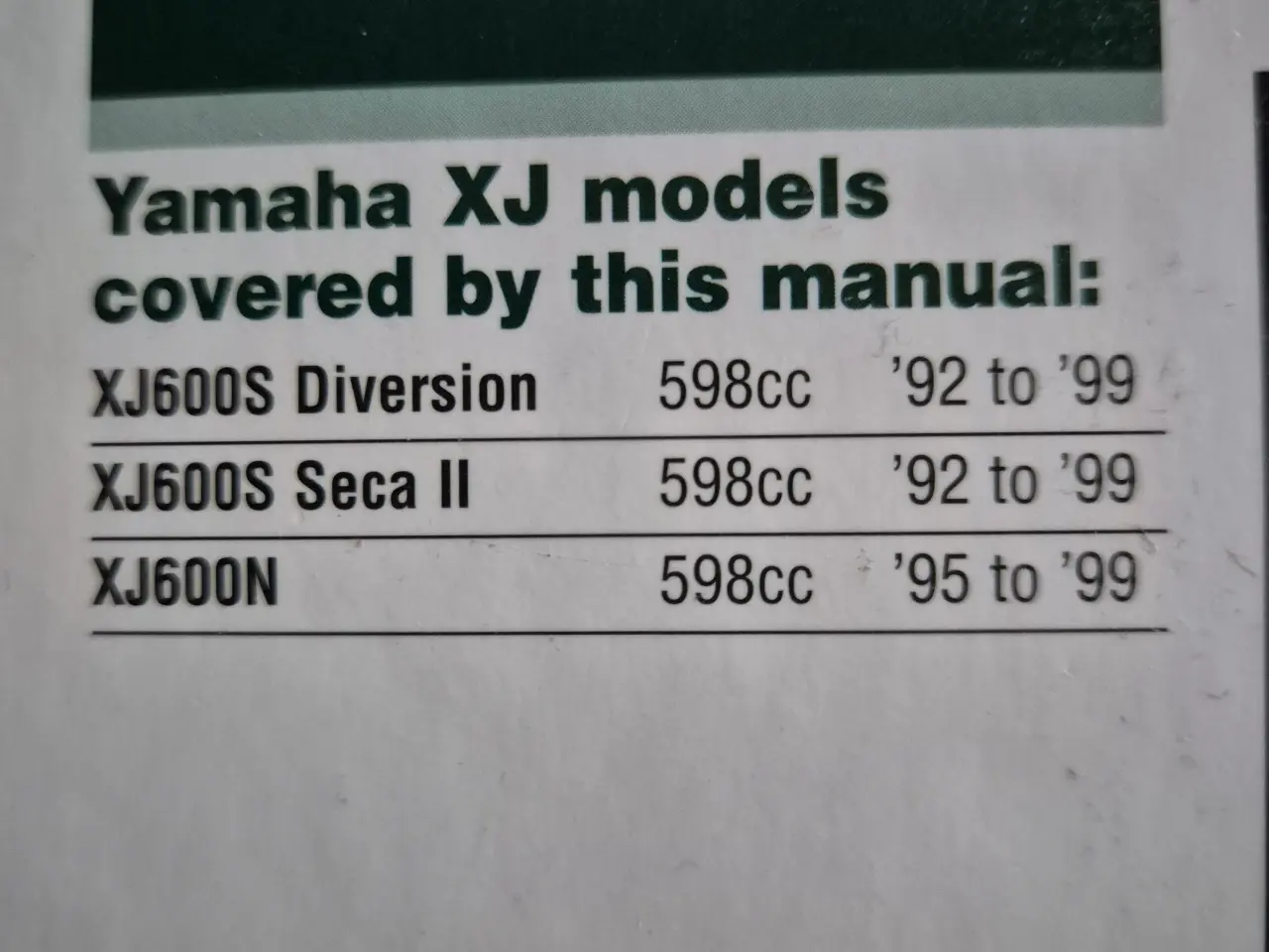 Billede 2 - Haynes manual Yamaha.