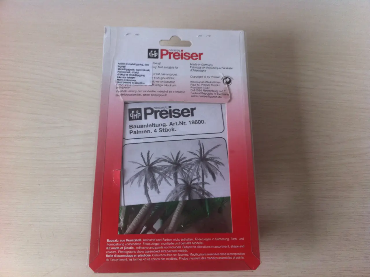 Billede 4 - Uåbnet Preiser 18600 HO 1/87 palmetræer