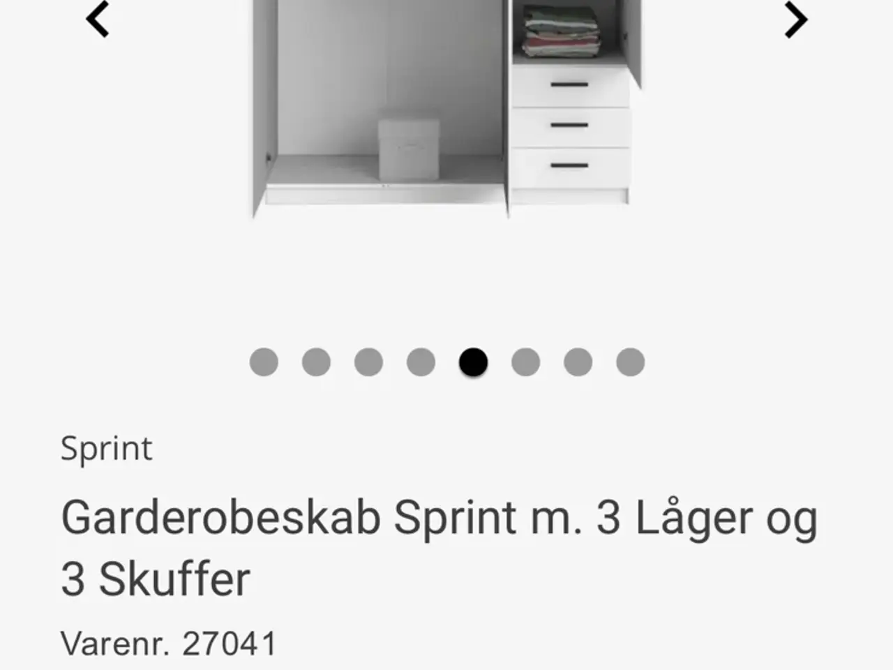 Billede 3 - Pænt garderobeskab H200- B145-D50