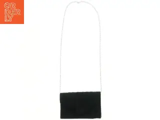 Sort aftentaske med kæde (str. 21x13x5 cm)