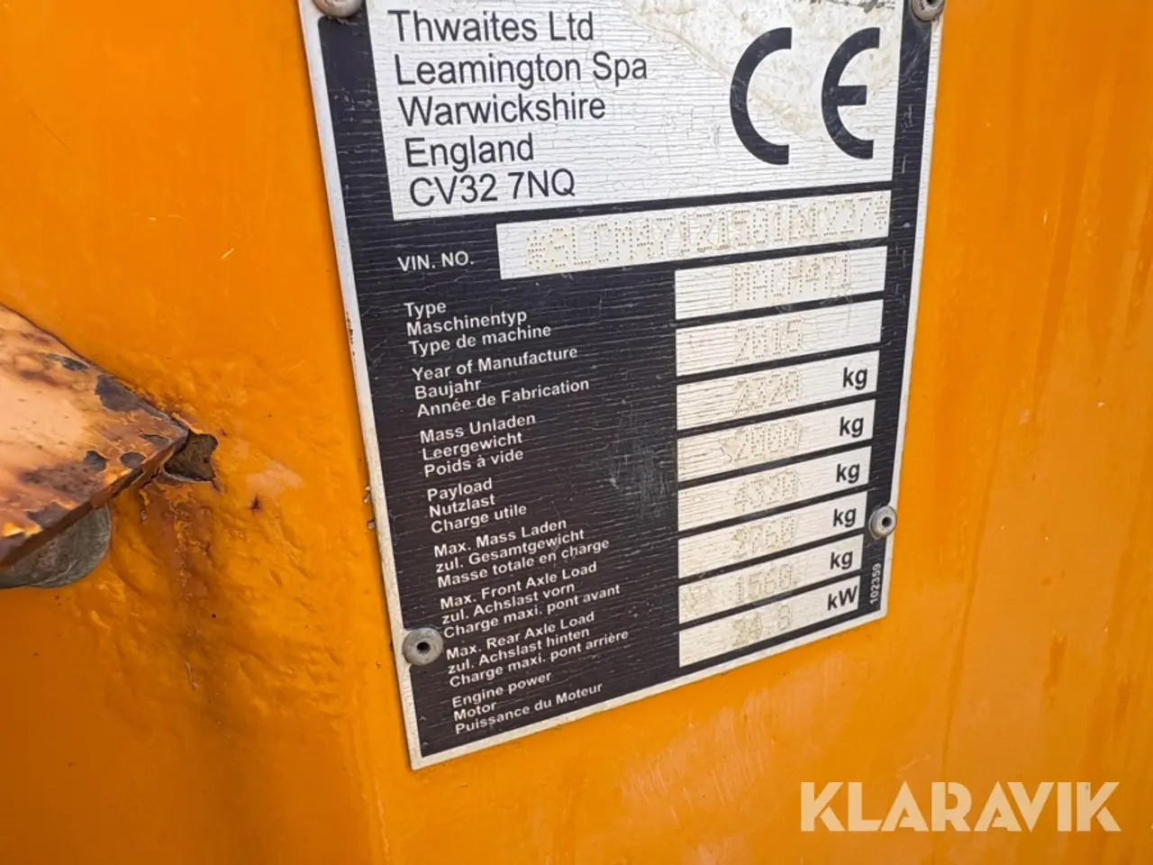 Billede 6 - Dumper 2 tonne Thwaites Mach471