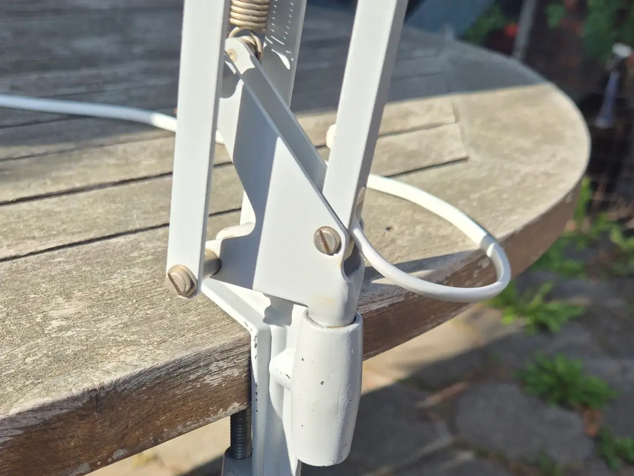 Billede 12 - Fin lysegrå arkitektlampe