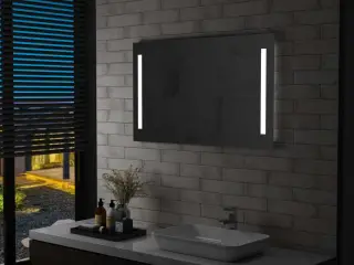 LED-vægspejl til badeværelset 100x60 cm