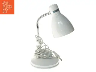 Hvid bordlampe (str. 34,5 cm)