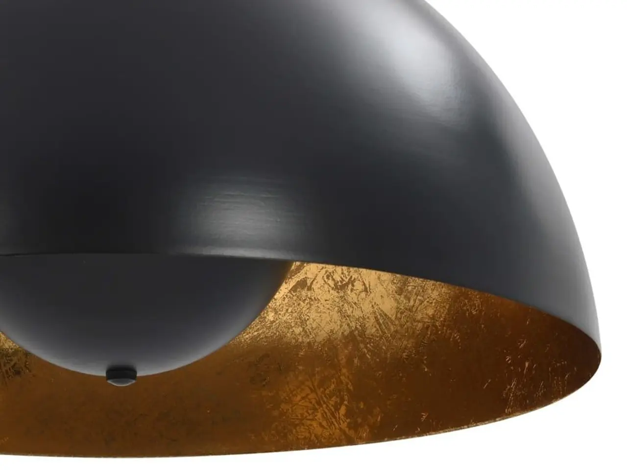 Billede 7 - Loftslamper sæt - halvkugle 40 cm E27, sort/guld (2 stk.)