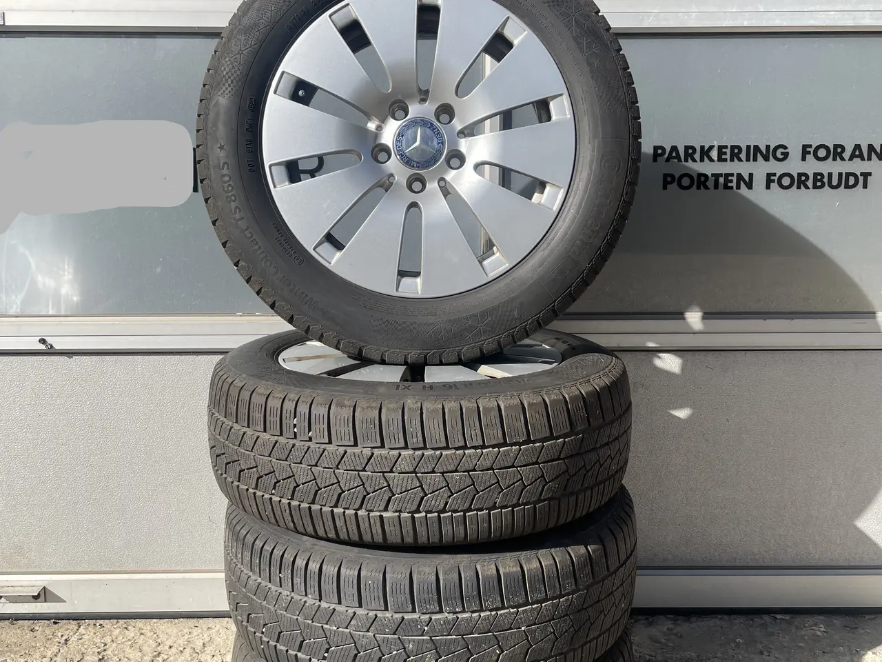 Billede 1 - Komplette vinterhjul - originale Mercedes