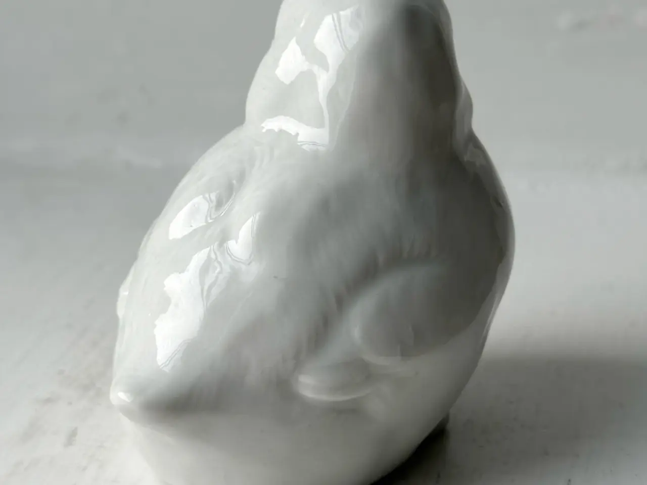 Billede 7 - Fugl, porcelæn, kylling, hvid glasur