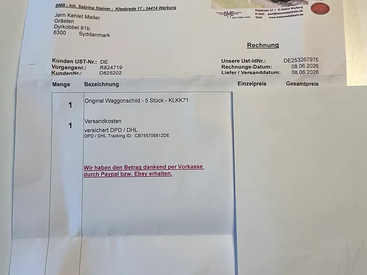 Billede 5 - Produktionsskilte fra ældre jernbanevogne