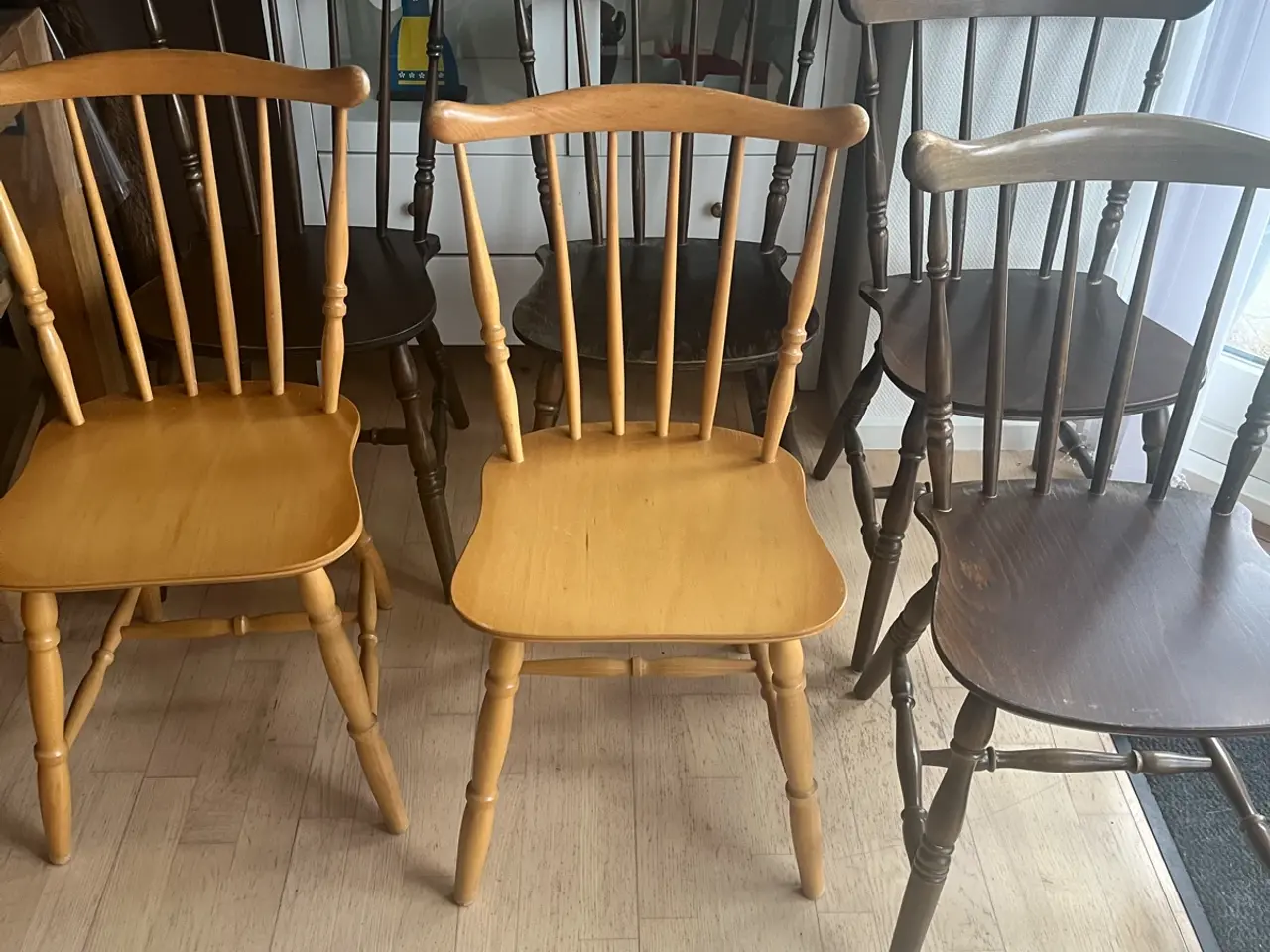 Billede 1 - 6 Farstrup originale pindestole fra 70”erne