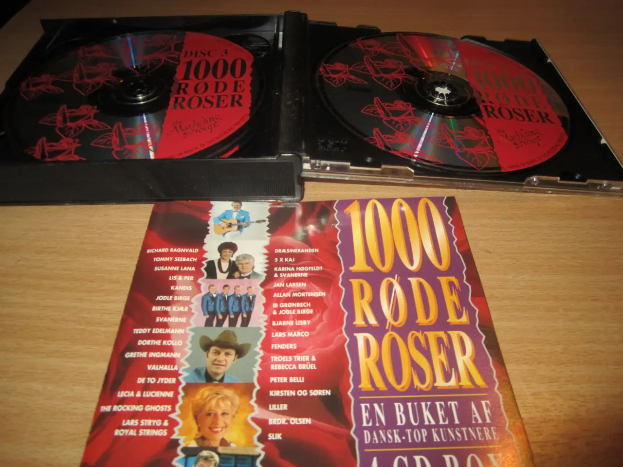 Billede 2 - 1000 RØDE ROSER. 4 x Cd BOKS.