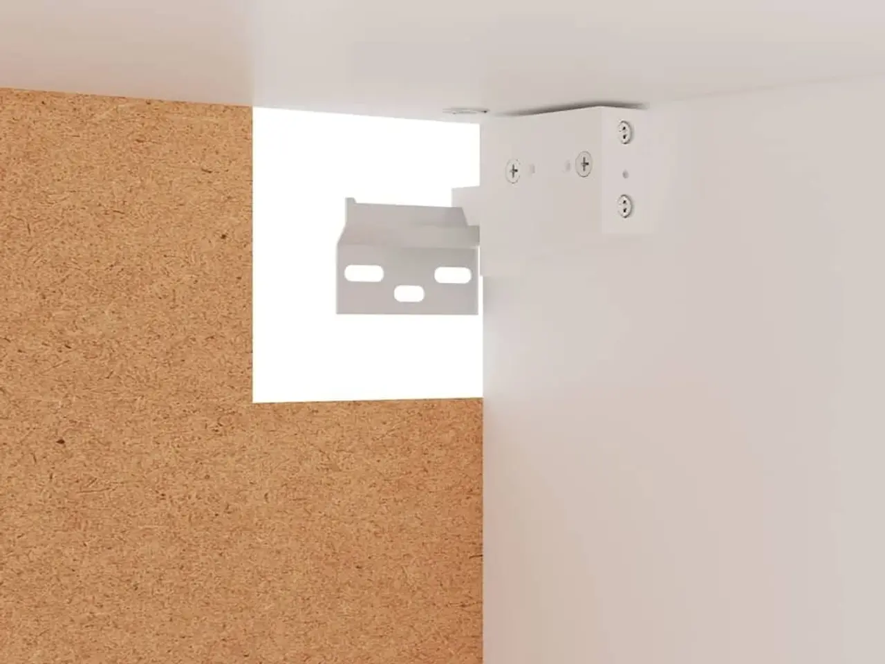 Billede 7 - Garderobeskab 100×32,5×35 cm i konstrueret træ - hvid
