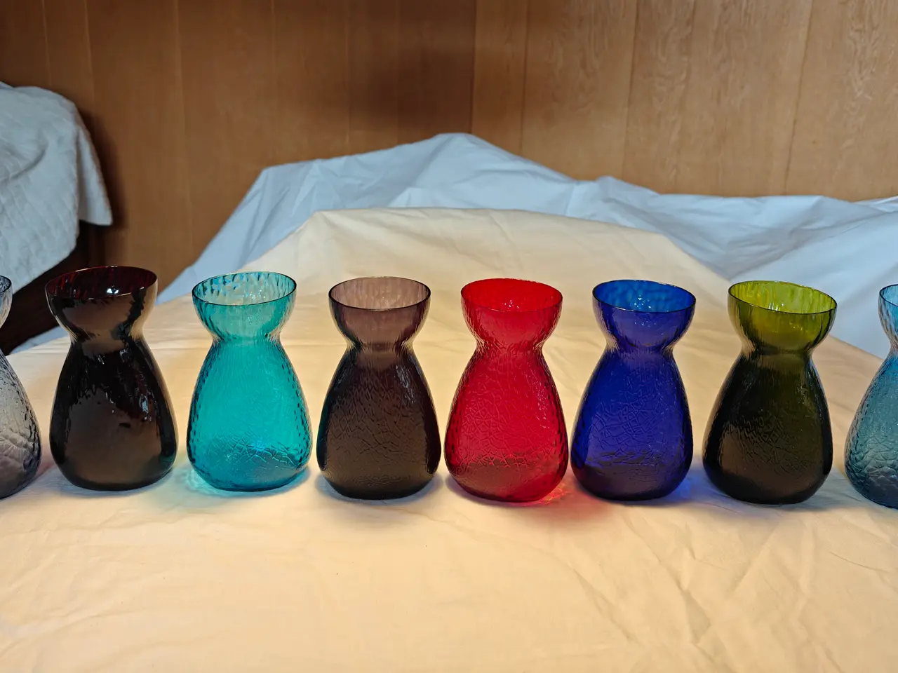 Billede 1 - Hyacintglas ovale hamret fra Kastrup/Fyens Glasvær
