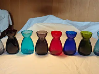 Hyacintglas ovale hamret fra Kastrup/Fyens Glasvær