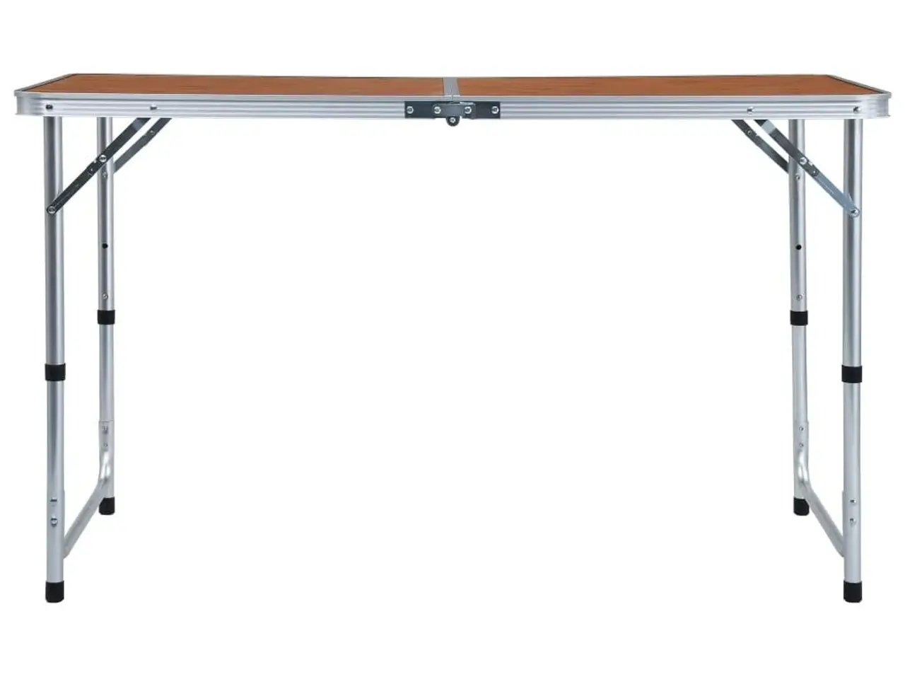 Billede 2 - Foldbart campingbord i aluminium - 120 x 60 cm, højdejusterbart