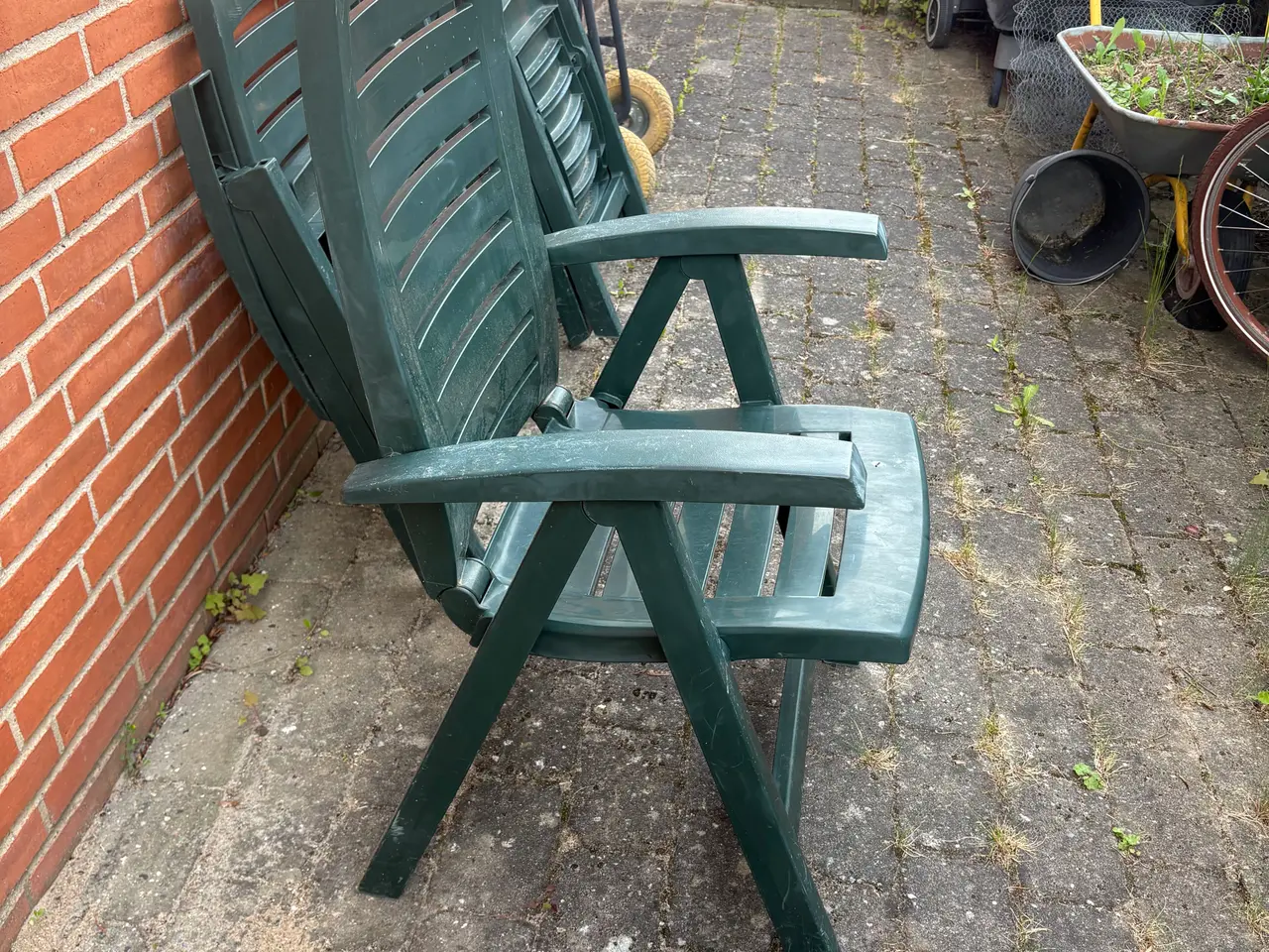 Billede 5 - 4 grønne havestole