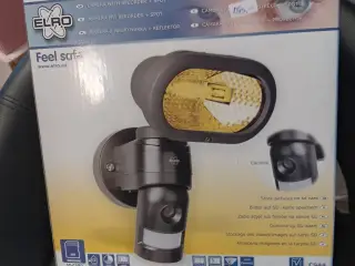 Udendørslampe med camera