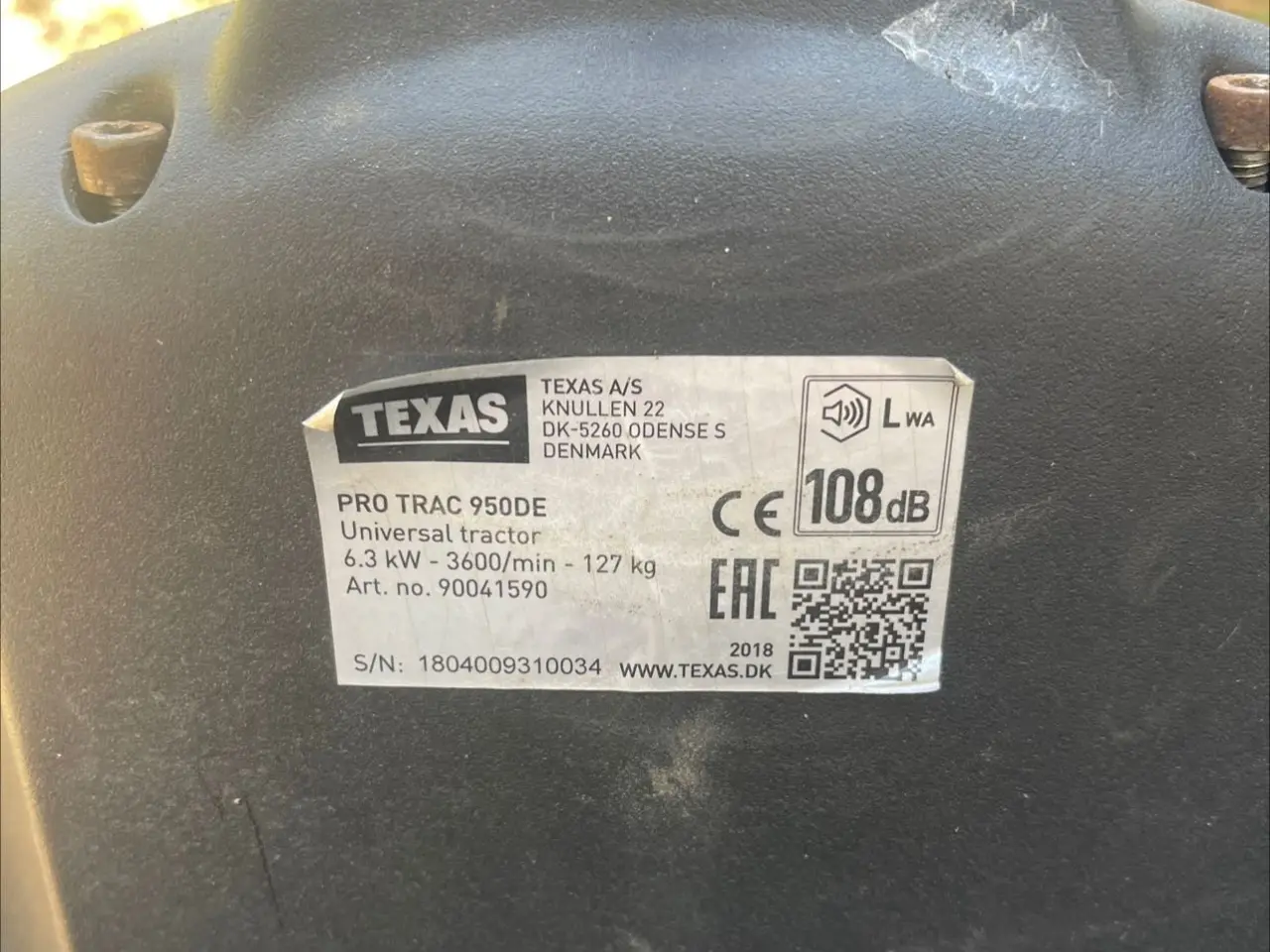 Billede 5 - Texas Pro Trac 950DE fræser med skovvogn