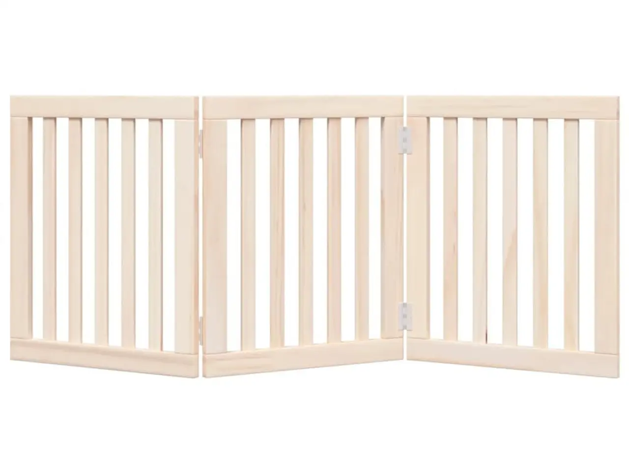 Billede 4 - Hundegitter foldbart - 3 paneler, 150 cm i poppeltræ