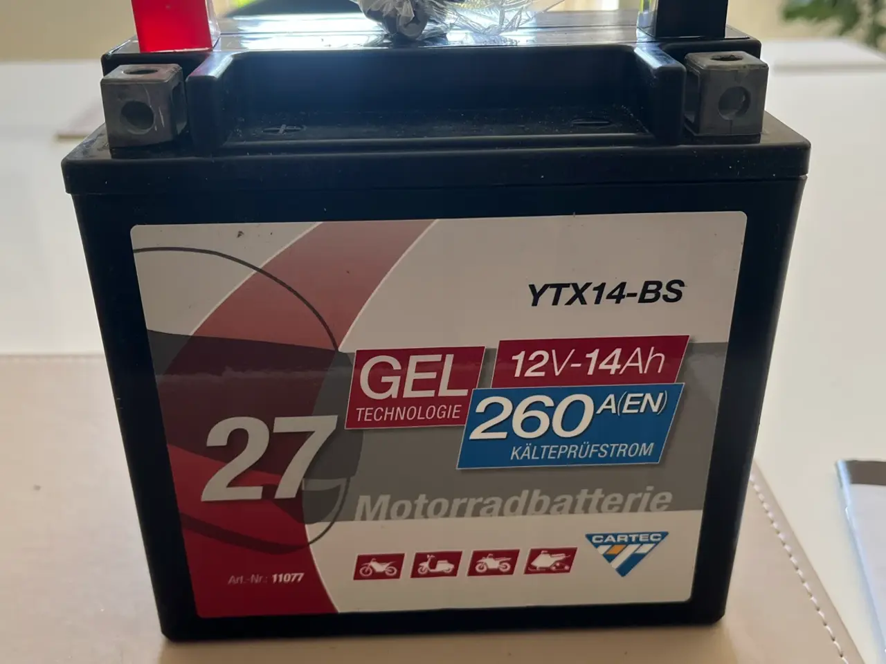 Billede 3 - Batteri 12 volt til Mc eller knallert 