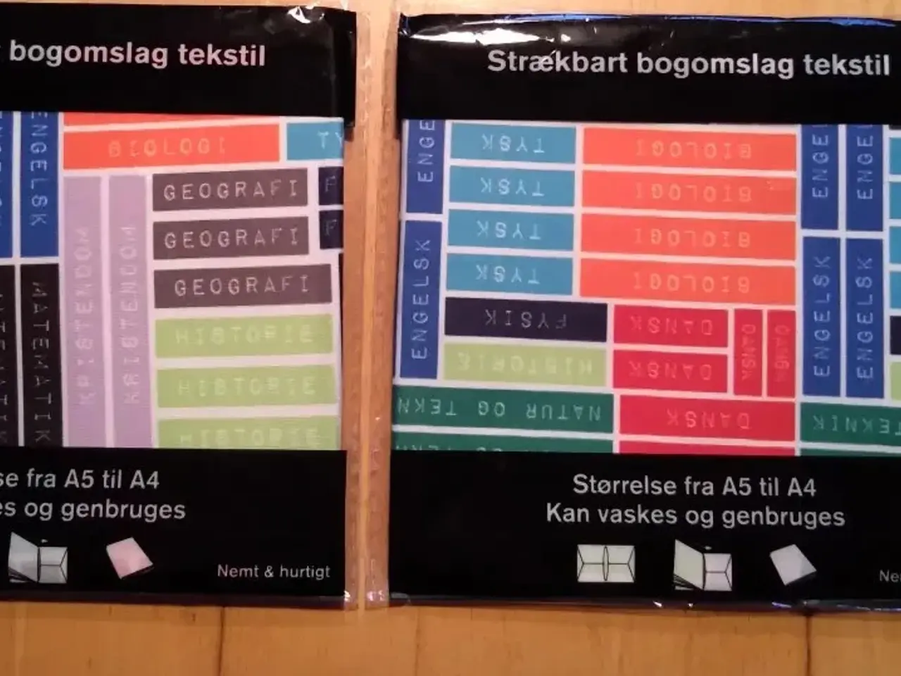 Billede 1 - Blandede NYE Bogomslag / bogbind strækbart tekstil