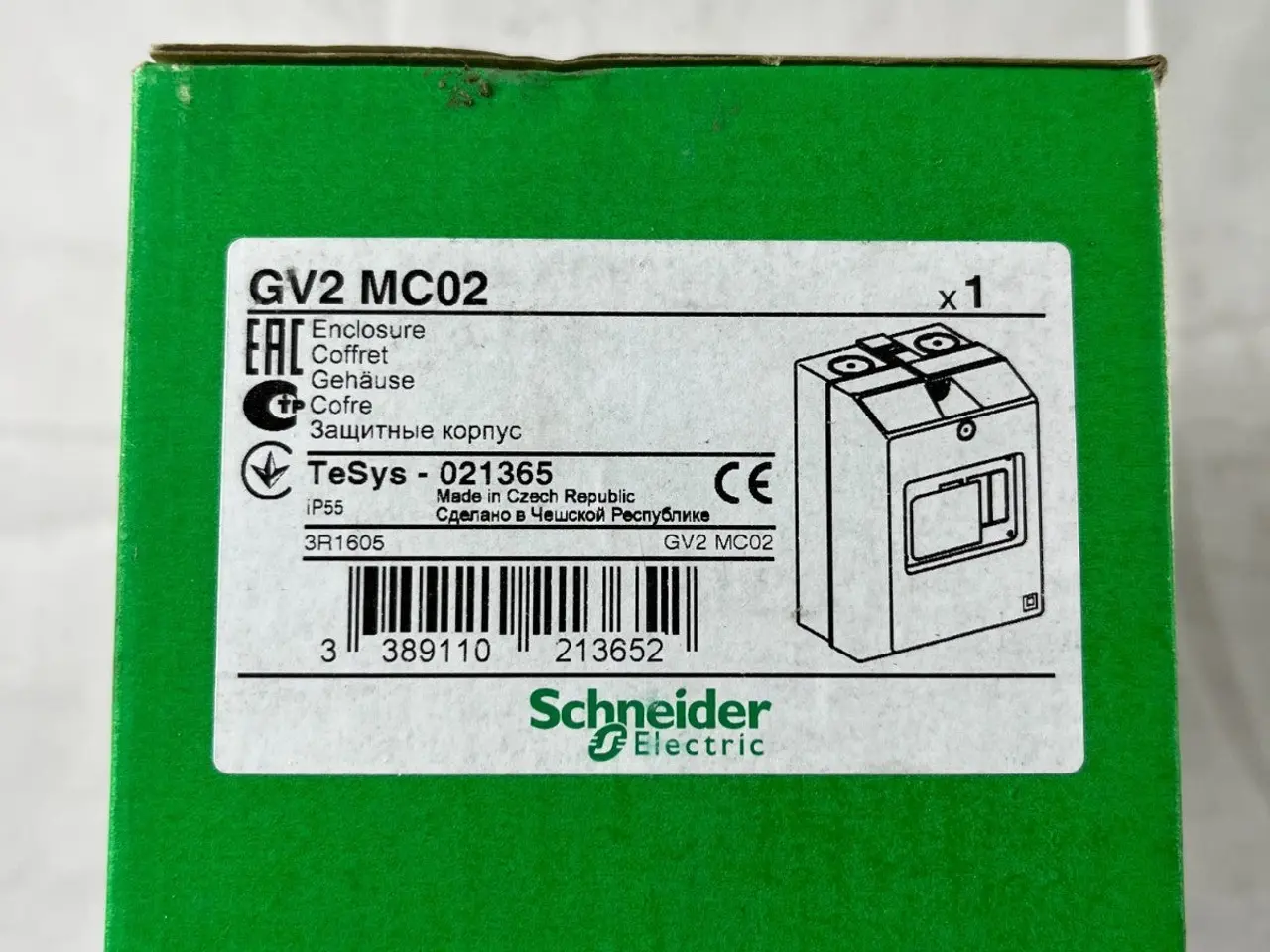 Billede 3 - Schneider Electric GV2MC02 TeSys GV2 kabinet IP55